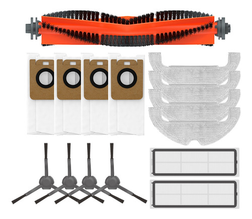 Cepillos Laterales Principales, Filtro Hepa, Trapeador, Bols