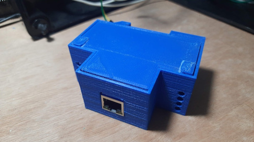 Case Wt32-eth01 Esp32 Ethernet Arduino Trilho Din
