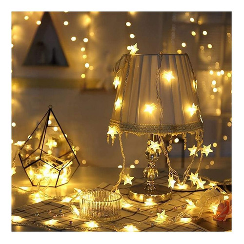Luces De Cuerda De Estrella De Wfggeh, 10 Pies 20 Led Usb La