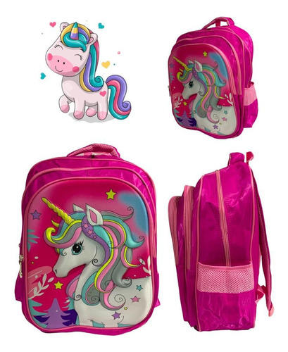 Mochila Unicornio Ideal 1 Y 2 Grado Calidad