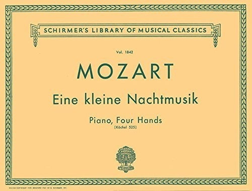 Eine Kleine Nachtmusik Piano Cuatro Manos Schirmers Bibliote