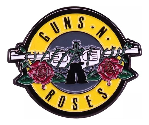 Guns N Roses - Pin Medalla Rock Boton Gotico Metal Emo 01