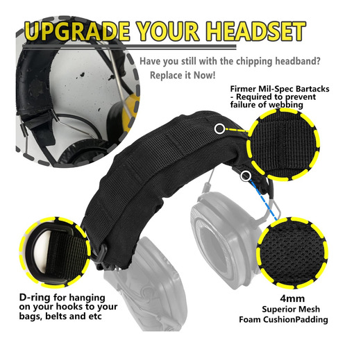 Prohear Hc01 Cubre Auriculares Orejeras Tácticas Avanzada...