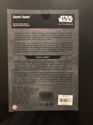 Star Wars Elite Series Darth Vader (Usado)
