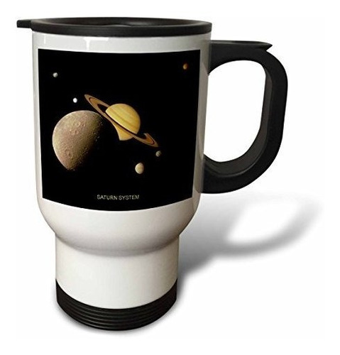Vaso - 3drose Solar System Montage Of Saturn System Travel M