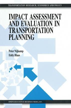 Libro Impact Assessment And Evaluation In Transportation ...