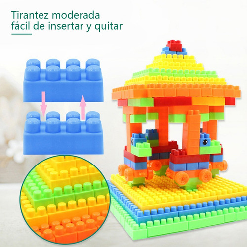 Bolsa Grande De Construcción 200 Bloques Juguete