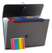 Comprar Carpeta Expandida Con 13 Bolsillos Para Documentos, Gris.