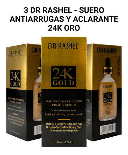 3 Dr Rashel - Suero Antiarrugas Y Aclarante 24k Oro