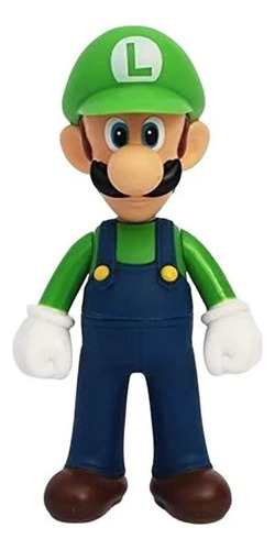 Luigi De Mario Bros Figura Articulada De 14 Cm