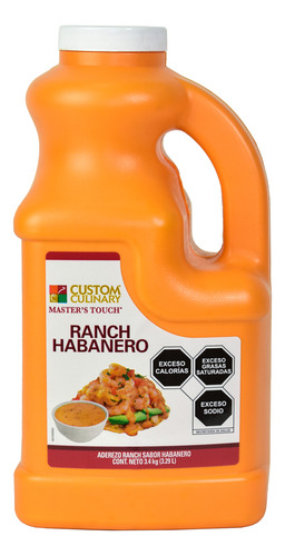 Aderezo Ranch Habanero Galón (3.4kg) Custom Culinary