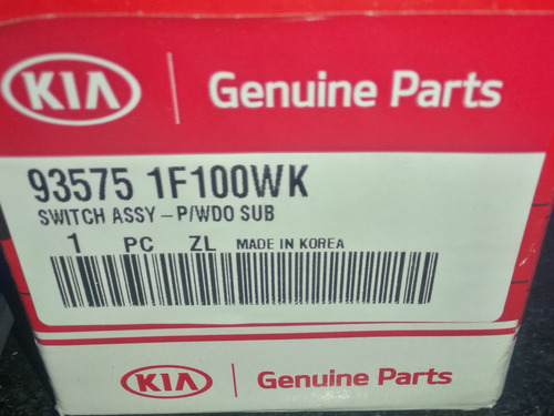 Imagen 3 de 5 de Mando Suiche Vidrio Delantero Derecho Kia Sportage 2.0