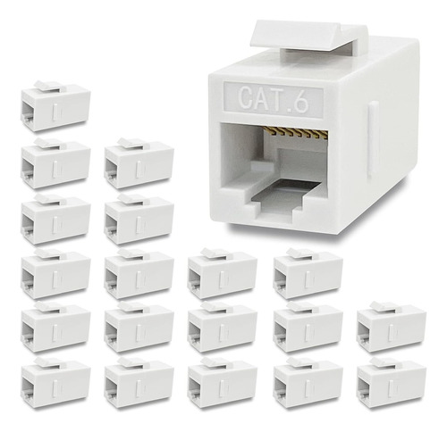 20 Piezs Hembra Para Cable De Red Rj45 Cat5/6/7