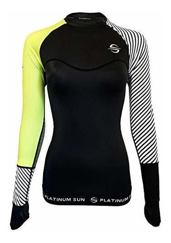 Camisa De Baño Rash Guard Para Mujer Traje De Baño De Manga