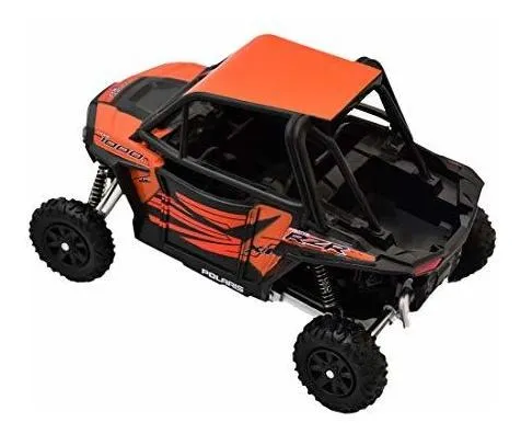Vehículo Modelo A Escala 1-18 Polaris Rzr Xp Atv Naranja