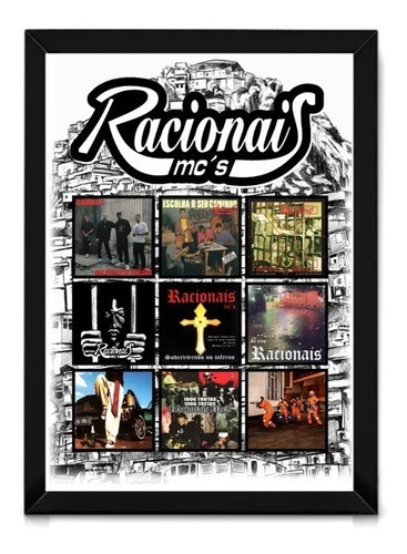 Quadro Racionais Mc's Musica Rap Detento Decoração Moldura | Parcelamento sem juros Quadro Racionais Mc's Musica Rap Detento Decoração Moldura | Parcelamento sem juros