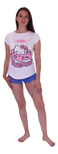 Pijama Mujer Algodón Estampado Hello Kitty S1021217-01