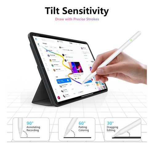 Lápiz Para iPad 10 Y 11 ° Generación, 15 Minutos De Carga De