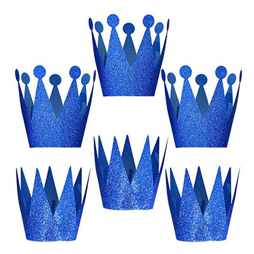 Coronas Fiesta Príncipes & Princesas, Set 6, Azul
