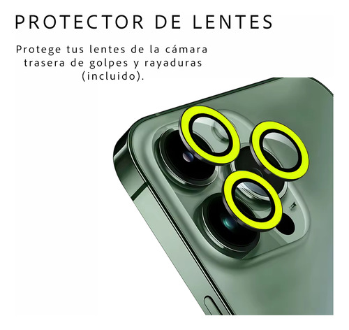 Carcasa Neon Con Lentes Para iPhone 14 14 Pro 14 Pro Max