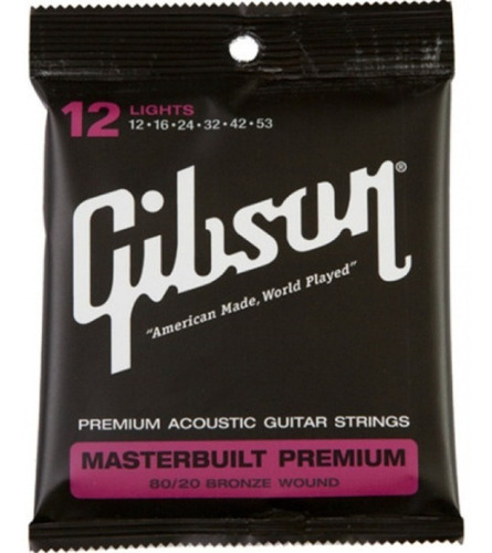 Imagen 1 de 1 de Gibson Gmp12 Encordadura Para Guitarra Electroacustica