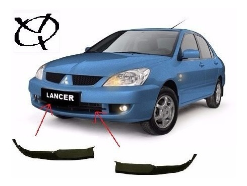 Platinas De Parachoques Delanero Lancer 2012 2013 2014