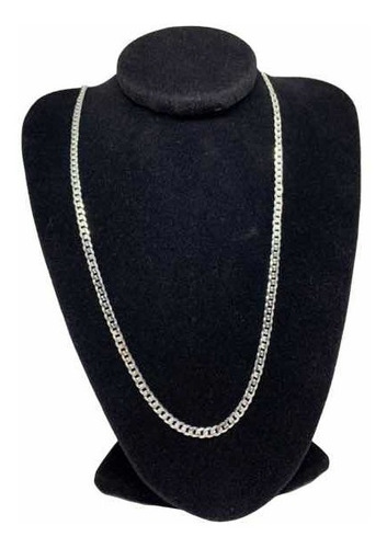 Prata 925 Corrente Cordão Masculino Grumet 5mm Maciça