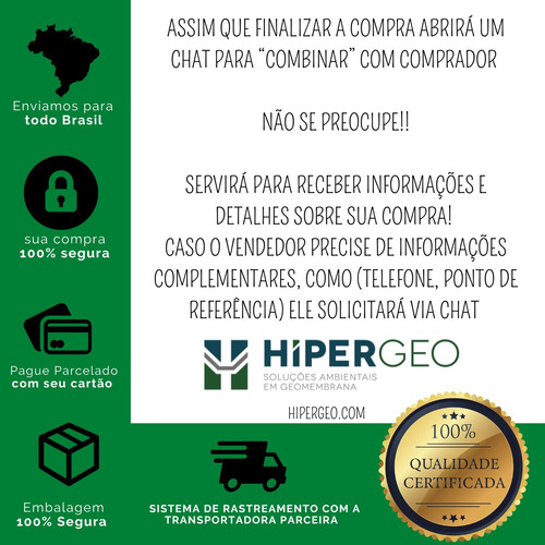 Geomembrana 30 Mil Litros