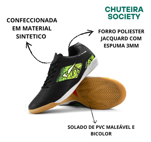 Chuteira Socyeti Campo Macia Confortavel Futebol Espotes