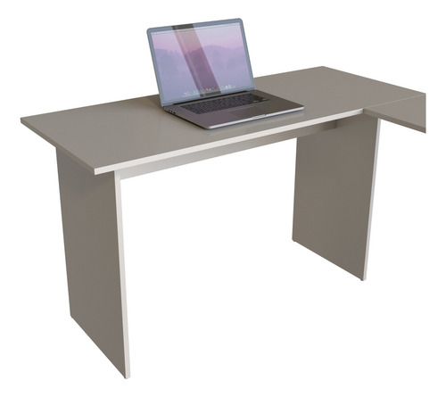 Escritorio Gamer Dessk Esc-004 Mdf De 100cm X 72cm X 50cm X 120cm Blanco