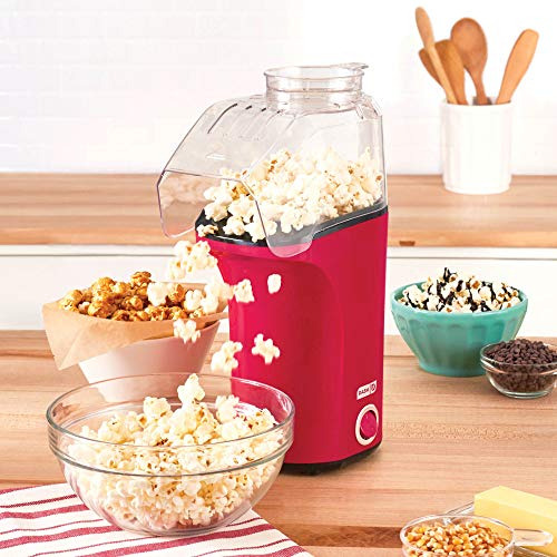 Popcorn Popper Dash Dapp150v2rd04 Hot Air, 16 Tazas, 1400 W,