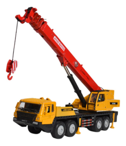 1:50 Crane De Grúas Camión Vehículo Ingeniería Rojo