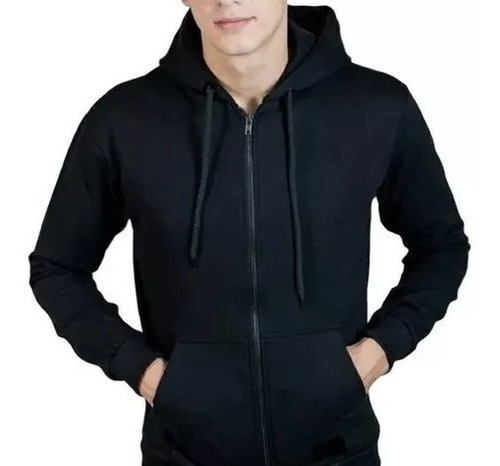 Campera Hombre Frisa Invisible C/calucha Talle 2 Al 6 