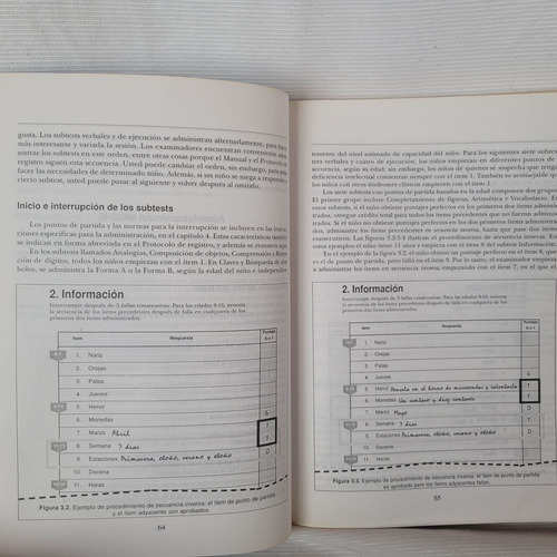 Imagen 7 de 10 de Test Inteligencia Para Niños Wisc Iii David Wechsler Paidos