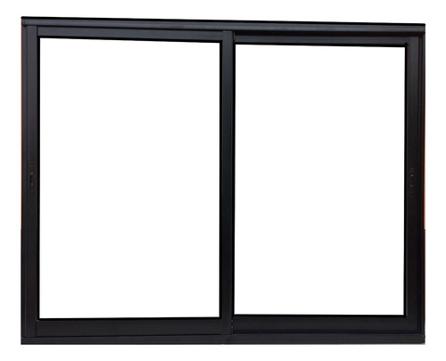 Puerta Balcon  Modena Negro 250x200 + Manijones Sin Vidrios