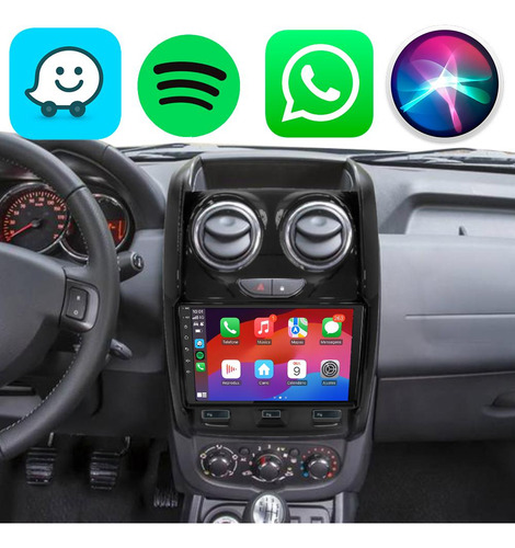 Kit Multimidia Android 9 Duster 14/19 Black Piano Renault