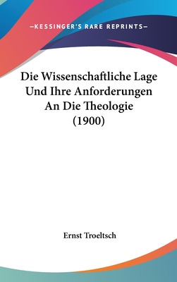 Libro Die Wissenschaftliche Lage Und Ihre Anforderungen A...