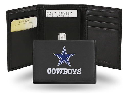 Nfl Dallas Cowboys Embroidered Genuine Cowhide Leather