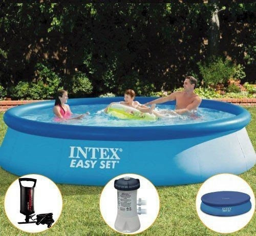 Piscina Inflável 7.290 Litros Kit Filtro Capa Bomba Intex