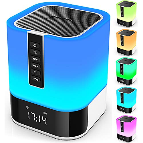 Altavoz Bluetooth De Luz Nocturna, 5 En 1, Lampara De Noche