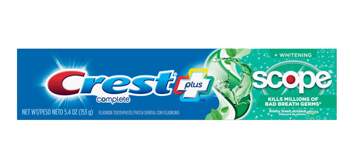 Crest + Scope Minty Fresh, Complete Whitening 150 Gr