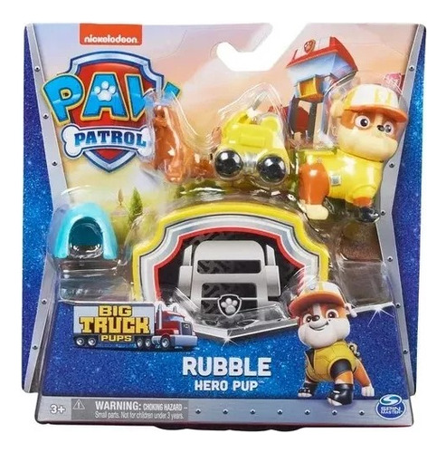 Paw Patrol Big Truck Figura Mascota Accesorios Spin Master