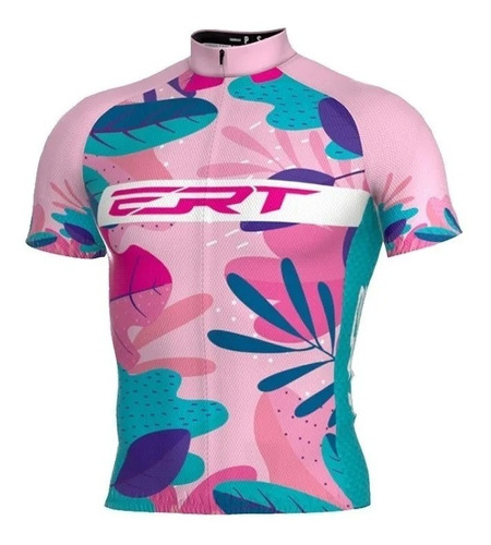 Imagem 1 de 4 de Camisa De Ciclismo Ert - Classic Floral Rosa