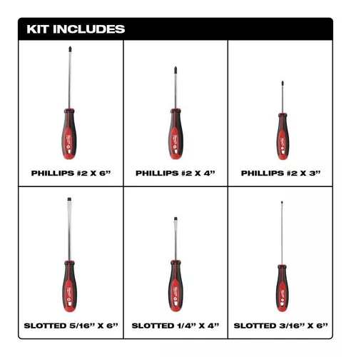 Juego de destornilladores Torx de tres lóbulos Milwaukee, 6 piezas