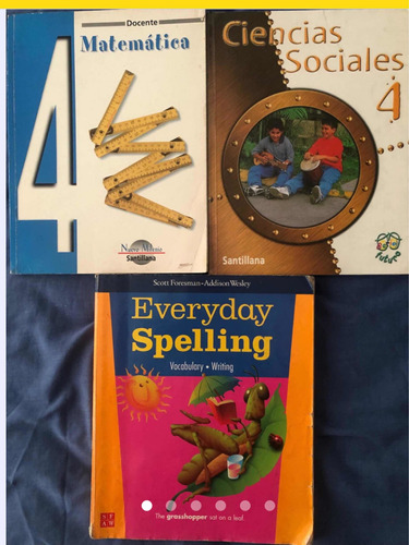 Libro Everyday Spelling 4 Matematica Y Ciencias Santillana 4