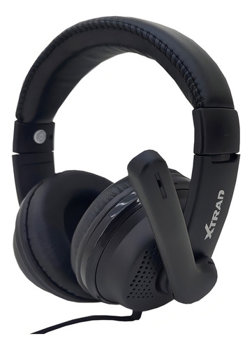 Headset Gamer Com Fio Driver 40mm Microfone P3 Para Jogos Cor Preto
