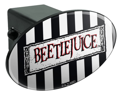 Beetlejuice Serie Animada Logotipo Cubierta Enganche Ovalada
