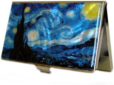 Mother Of Pearl Metal Business Card Case Starry Night By Van