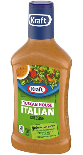 Imagen 4 de 6 de Kraft Aderezo Para Ensaladas, Toscana Casa Italiana, 16 Oz