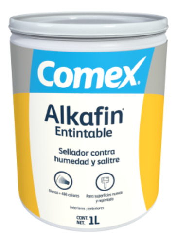 Sellador Comex Resistente A Humedad Salitre Base Agua 1lto 